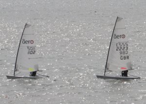 John Tappenden and Dave Ingle leading the field, in their RS Aeros