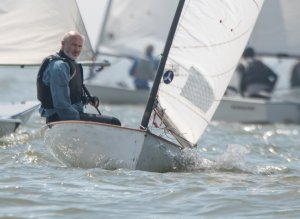 Simon Clarke came second, in his Europe dinghy, holding off Paul Stanton's Laser