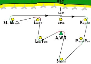 The course for the RNLI Shield