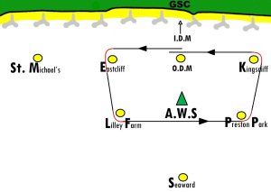 The course for the Topper Class Race