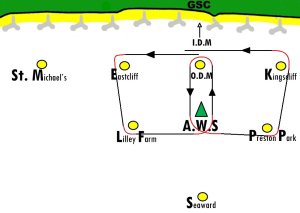 Wenesday's course for Splash Race - 2