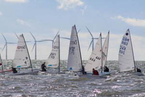 Confusion after a false start, boats begin to return to the line