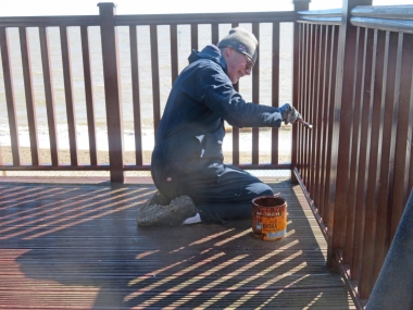 The veranda gets a spruce-up