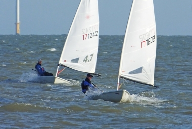 Adam Kedge and Yvonne Gough in their Lasers