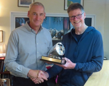 Chris presents Tim Dye with the John Venables Trophy