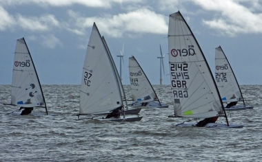 The race gets underway