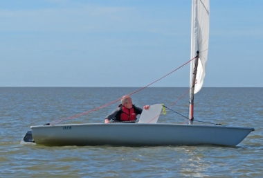 Paul Stanton takes the winning gun in the Laser class