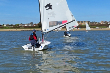 Derroll Pedder heads to the Eastcliff buoy