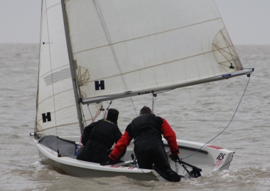 A chance for John and Sarah Heath to get out in their RS200